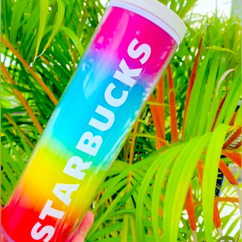 Starbucks Mexico Rainbow Hot Cold Tumbler Thermos Cup 16oz New Limited Release